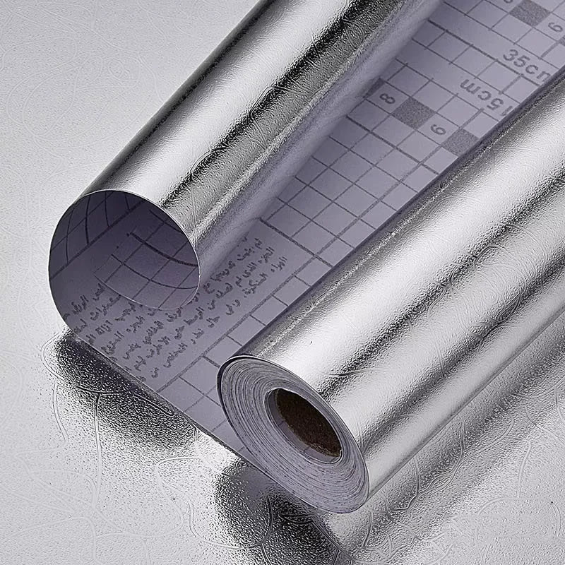 Pegatinas de pared de cocina resistentes a altas temperaturas, pegatinas a prueba de aceite, impermeables para gabinetes, estufas, papel de aluminio