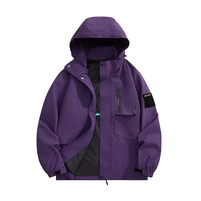 Plus Size Men's Waterproof Hiking Jackets S-8XL Windproof Windbreaker Coat Breathable Fishing Camping Trekking Jacket Clothing