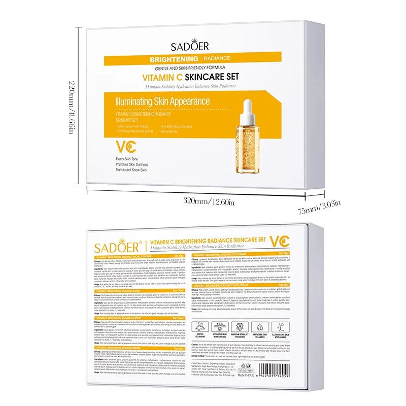 WHITENING VC Collagen Protein Skincare Set - Firming, Lifting Hydrating Face Kit for All Skin Types Skin care
