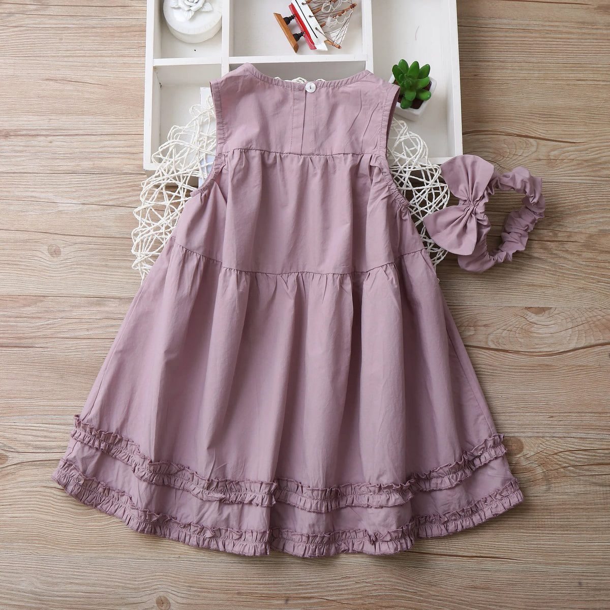 Embroidery Little Flower dresses for Girls clothes Summer Cotton Vest Dress Children's 2026 New