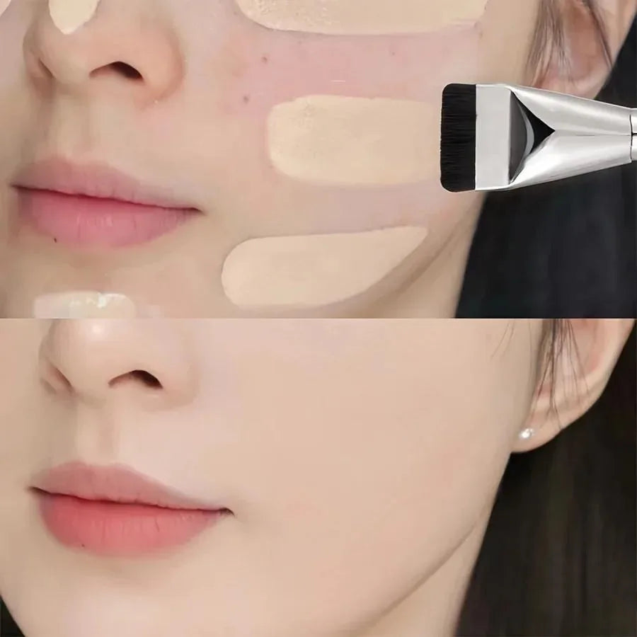 One-word foundation brush flat head base makeup brush concealer brush contour brush makeup tool brush student makeup tool