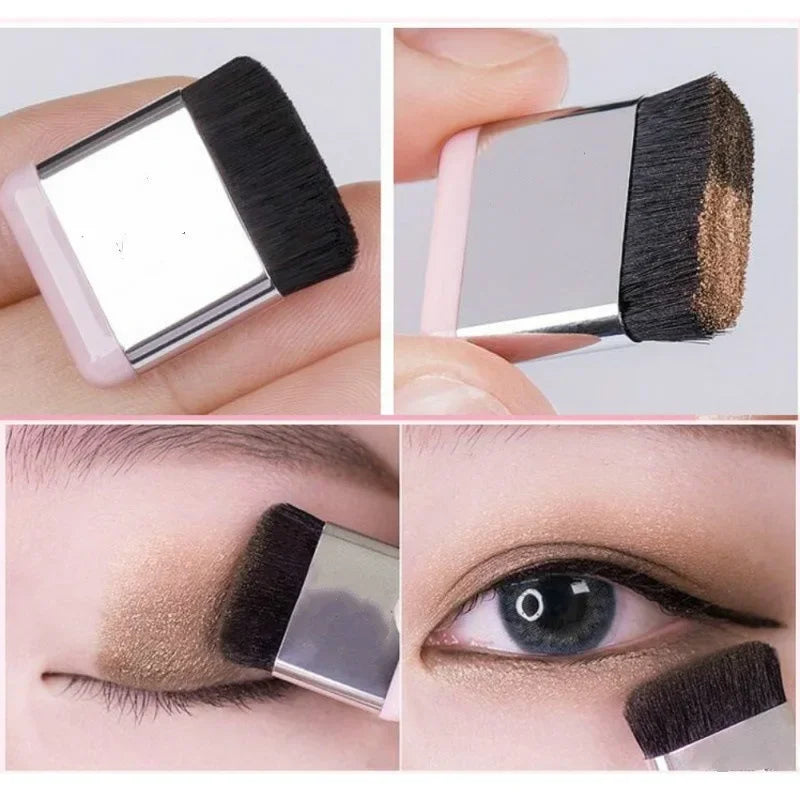 Two-Color Matte Eye Shadow Double Small Box Lazy Eye Shadow Easy To Carry Eyeshadow Tray Professional Women'S'S Cosmetics