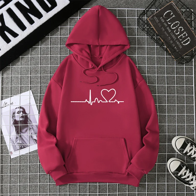 Women's Hoodie Pullover Sweatshirt - Casual Loose Fit Plus-Size