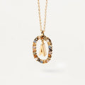 New 925 Sterling Silver Gold Letters A - Z Initial Necklace Zirconia Letter Pendant Long Chain Say My Name Fine Jewelry