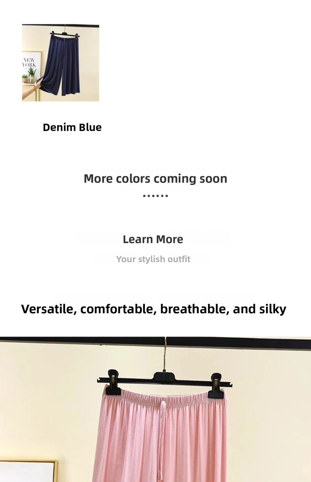 plus Size Modal Seven-Foot Pants Women Summer Loose Wide Leg Pants Elastic Waist Casual Home Pants Shorts Home Clothes