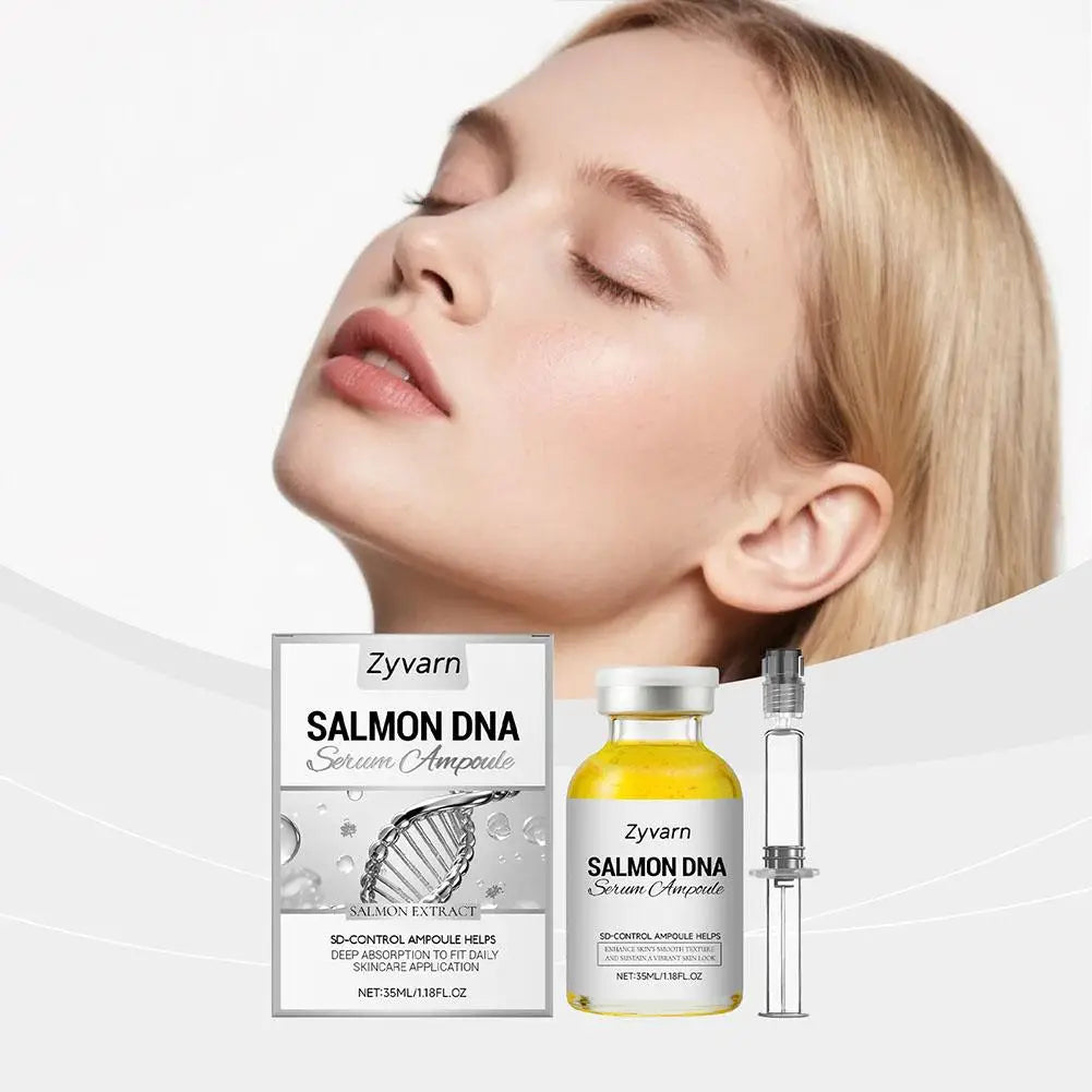 2/1pcs Salmon Dna Moisturizing Face Serum Ampoule Essence, Pdrn Daily Skincare Deep Moisturizing  Radiant Facial Skin Soothing