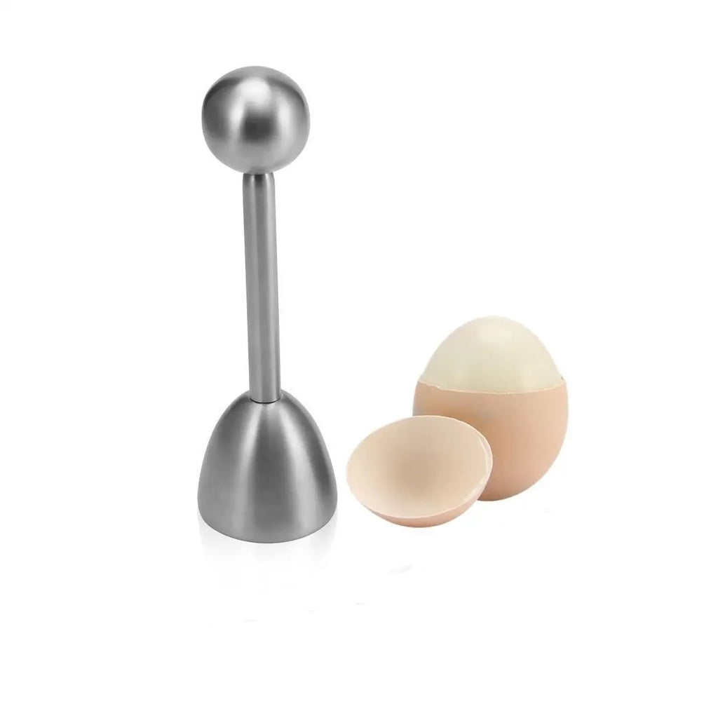 Cortador de cáscaras de huevo cocido de acero inoxidable, abridor de huevos duros, herramienta de cocina, accesorios, utensilio