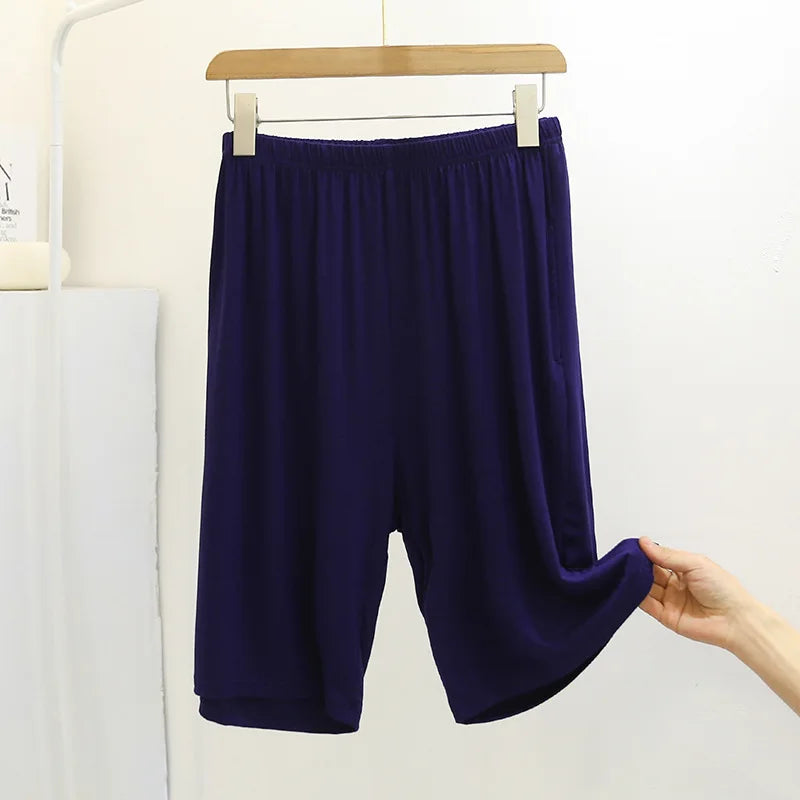 Fdfklak Women's Modal Pajama Pants - Knee Length Sleep Bottoms