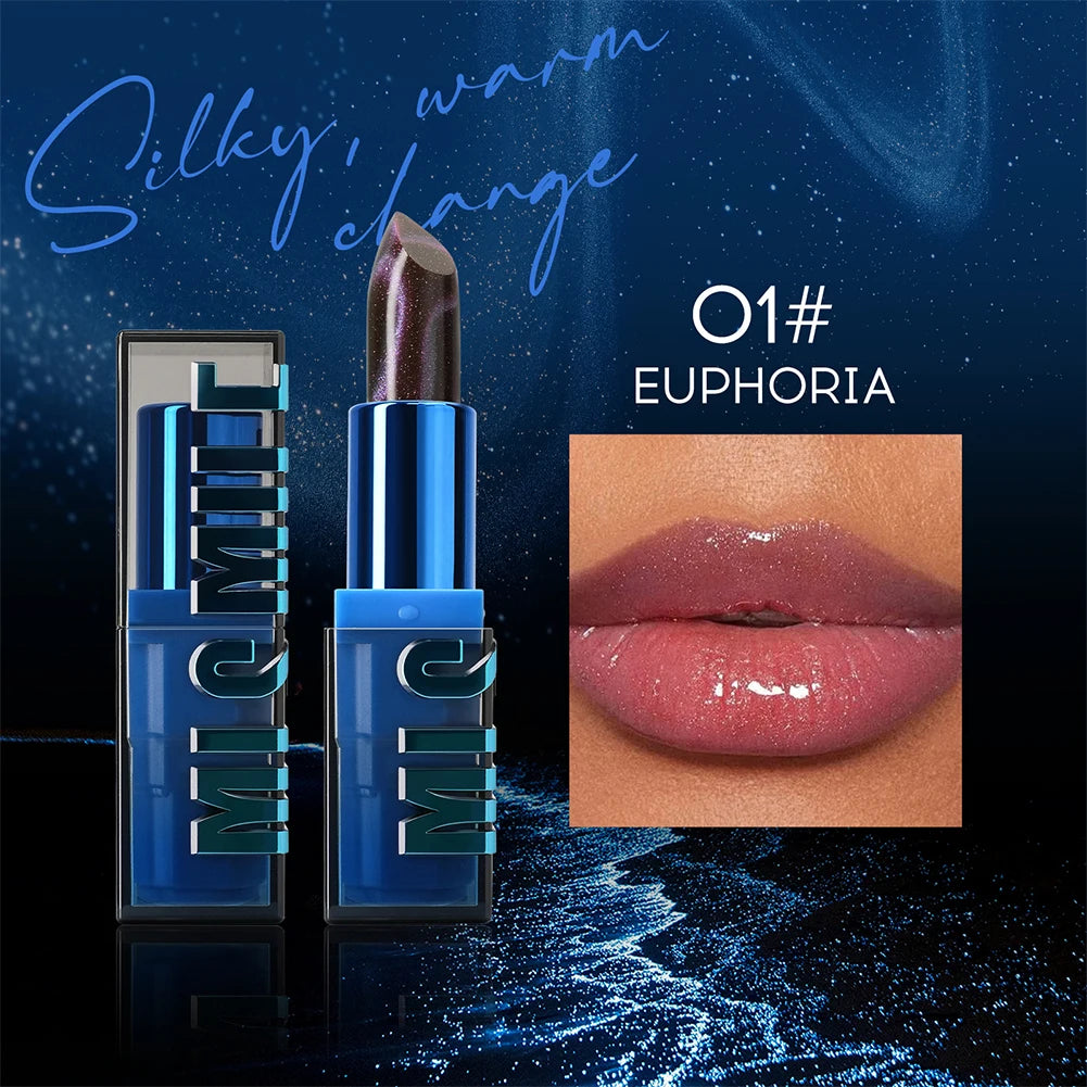 Color Changing Mood Lipstick - Glitter Blue Crystal Temperature Balm