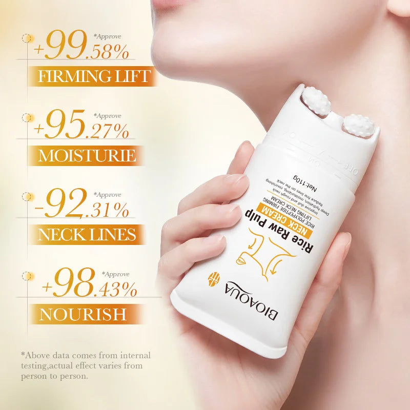 Korean Rice Raw Pulp Moisturizing Neck Cream - Anti-Aging Firming