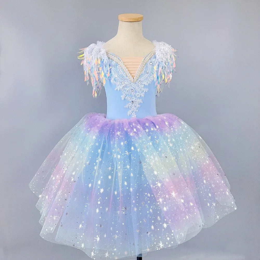 Dance Costumes Girls Dresses Cosplay Girl Ballet Leotards Baby Outfit Vestidos Summer Children Ballet Dress Tutu Kids Clothes