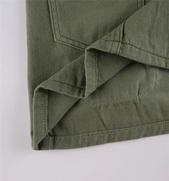 Fashion Low Waist Bodycon Short Skirt Sexy Cargo  Skirt Street Style with Sash Thickened Summer Collection for Women