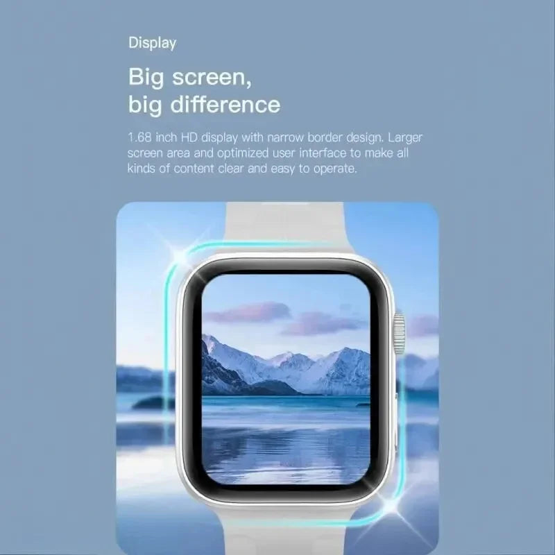 Nuevo Smartwatch 2025 para hombres, teléfono Android iOS, pantalla de 1.73", llamadas Bluetooth, monitoreo de oxígeno en sangre y presión, Smart Watch para mujeres