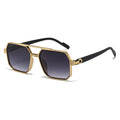 Hiking New Fashion Double Beam Polygonal Anti Light Glasses Retro Personalized Trendy Large Frame Eyewear European and American