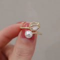 Delicate Flower Opening Adjustable Rings For Women'S Silver Color Minimalist Finger Ring Engagement Jewelry Female