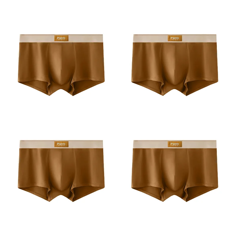 4 Pack Cotton Boxers For Men Breathable Comfort Sports Underwear Large Size L XL Pack