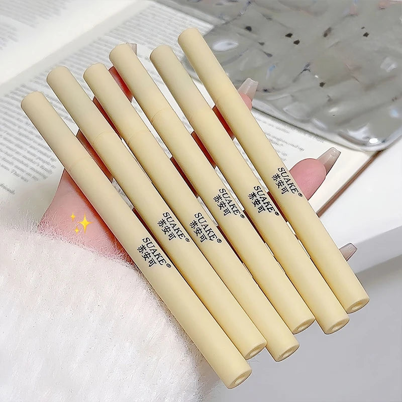 Waterproof Quick-drying Liquid Eyeliner Ultra-fine Matte Smooth Silkworm Eyeliner Beginner-Friendly Create A Charming Eye Makeup