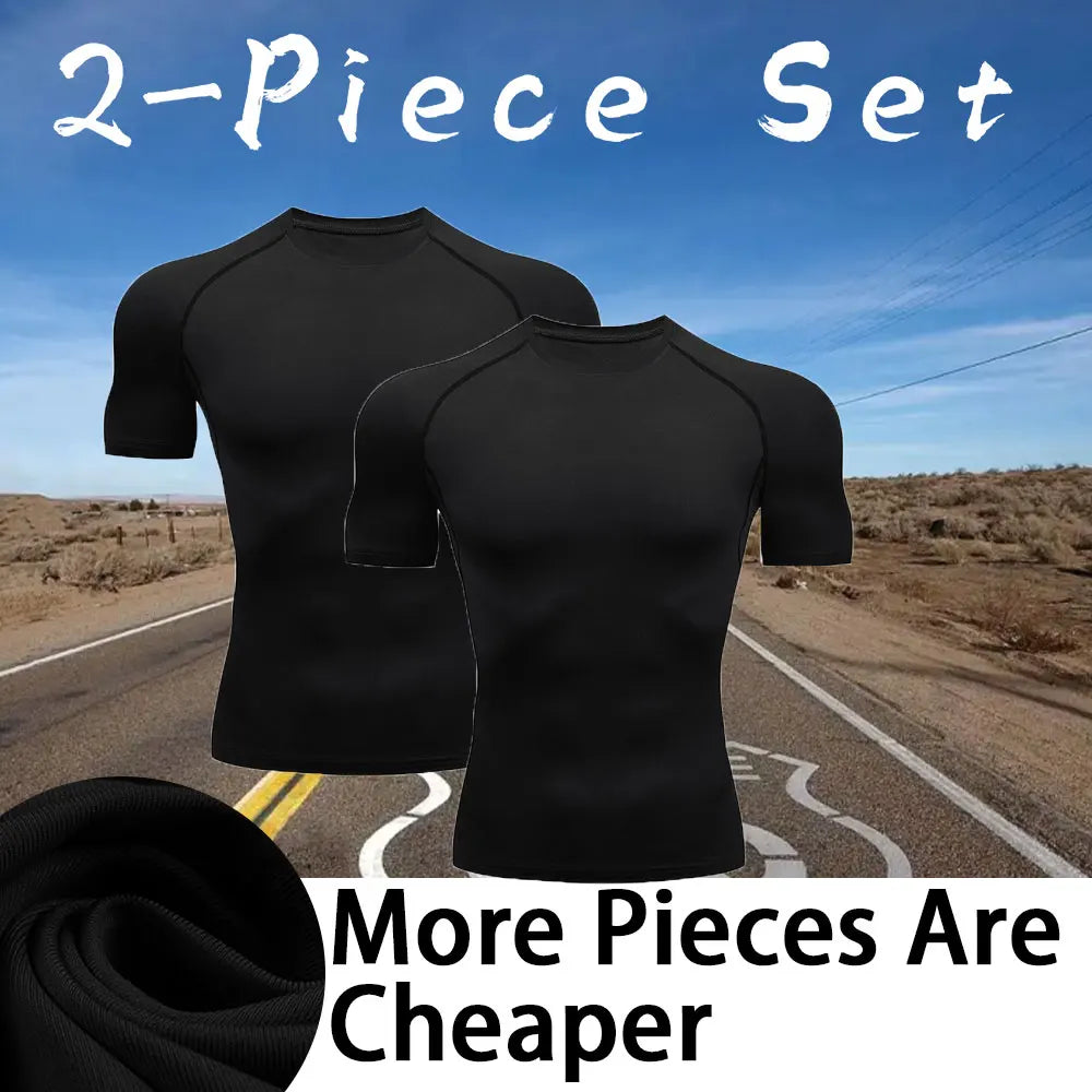 Men's Compression Turtleneck Long Sleeve Shirt - Athletic Gym Base Layer