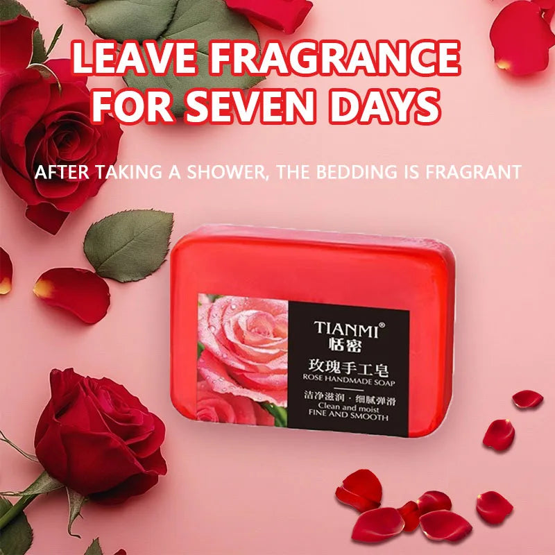 Rose Essential Oil Soap for Face and Body - Moisturizing