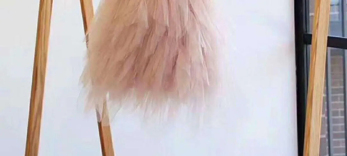 High-end Girls Tutu Dress 2026 New Summer Kids Sequin Flower Feather Slip Dresses Little Girls Princess Performance Dress