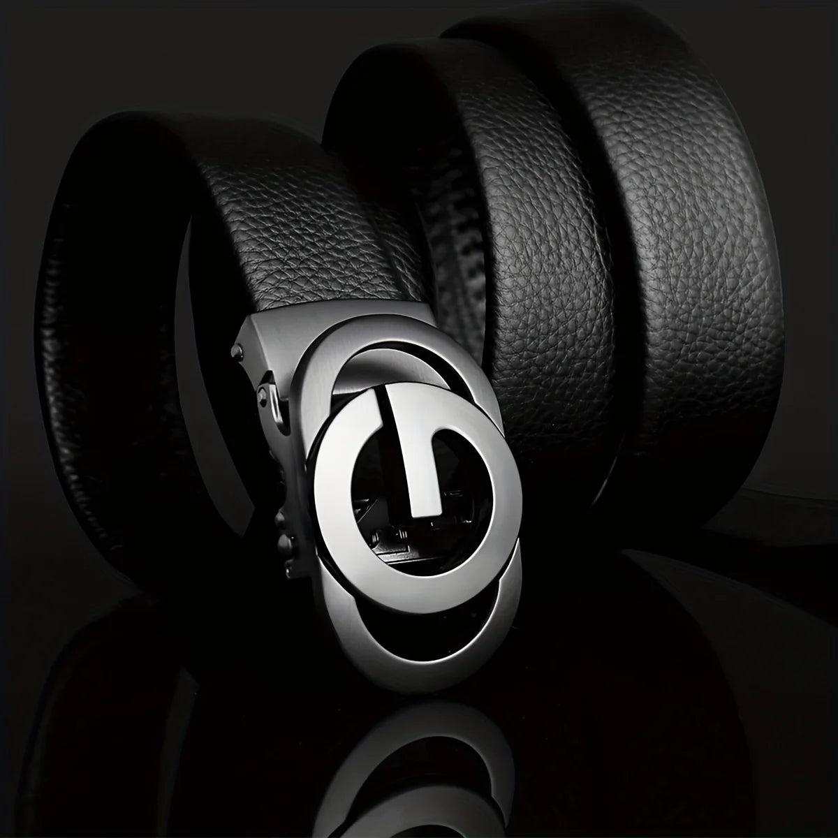 Men's Business Belt - Genuine High Quality Alloy Automatic Buckle Belt, Fashionable Buckle Fashionable Luxury Casual Belt