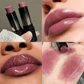 Lipstick Red Brown Lipstick Waterproof Moisturizing Mirror Lip Gloss Natural Long-Lasting Makeup Valentine's Day Gift