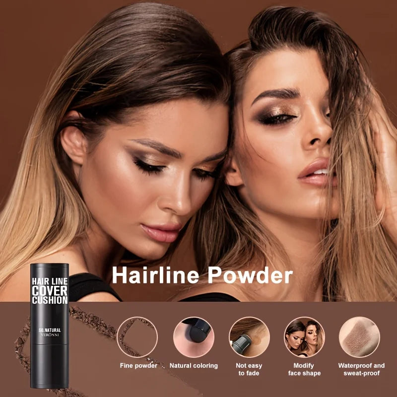 14 Color Temporary Hairline Powder Stick,Waterproof Hairline Filling Powder,Hair Shadow Powder,Hair Shading Sponge Pen