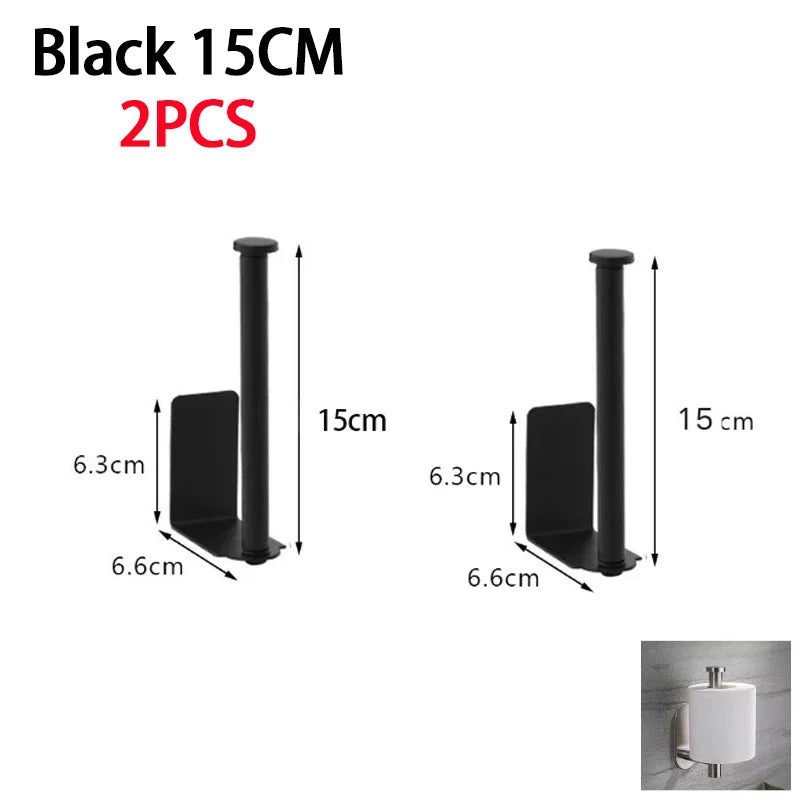 Toallero de cocina de acero inoxidable, soporte para papel de cocina, organizador debajo del fregadero, estante de almacenamiento alargado, accesorios para fregadero SNJ007