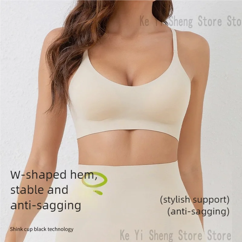 Women'S'S Bra, Seamless Underwear, Large Breasts, Small Breasts, Gathering, Thin Semi-Fixed Cup, Beautiful Back Bra, Sexy