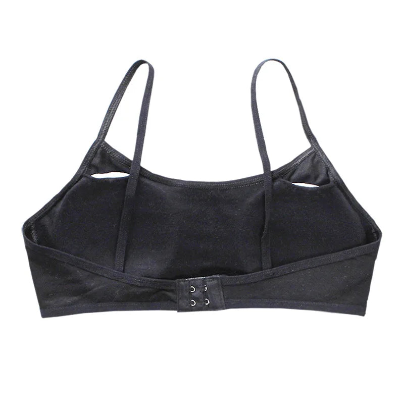 1PC New Teenage Girls Small Bras Back Buckle Young Children Underwears Student Girls Solid Kids Sports Training Bra Padded Vests