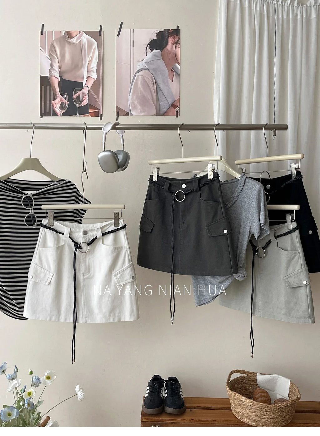 American Retro Versatile Denim Washed Cotton Workwear Mini Skirt Women Summer Korean Chic Bodycon Sexy A-Line Half-length Skirt