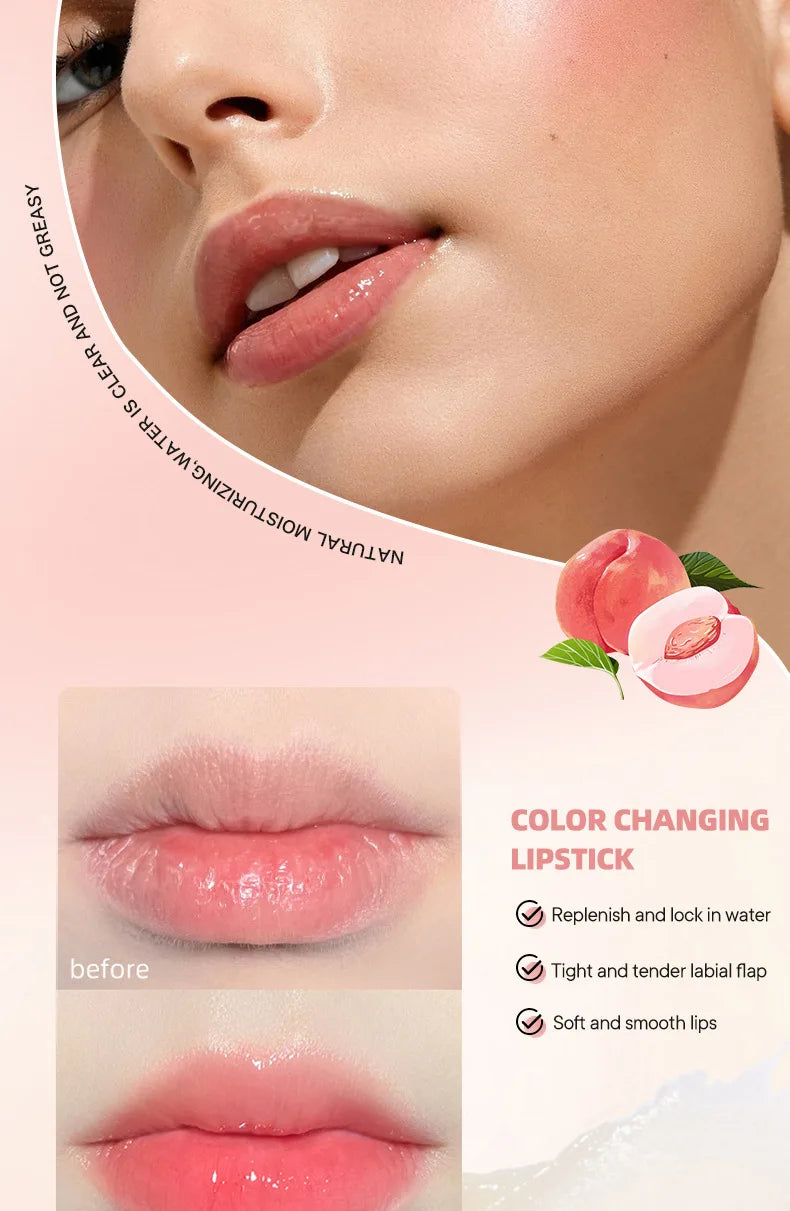 Twist Up Solid Lipstick Stick Moisturizing Pink Shine Glossy Long Lasting Smooth Lip Color Crayon Party Festival Daily Makeup