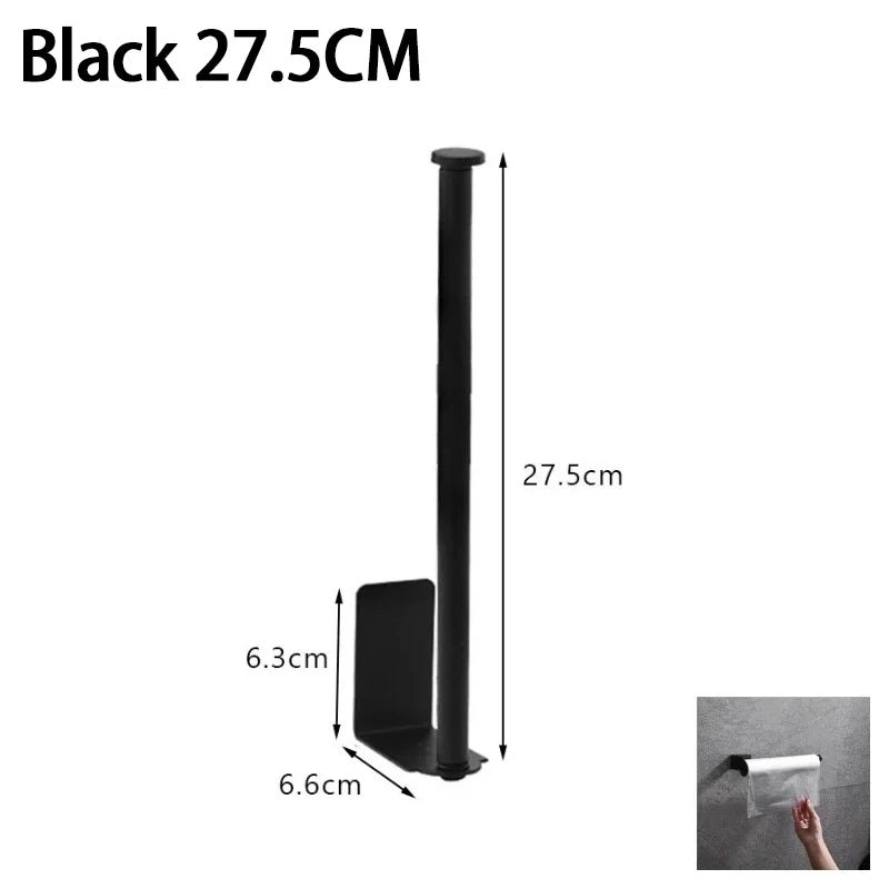 Toallero de cocina de acero inoxidable, soporte para papel de cocina, organizador debajo del fregadero, estante de almacenamiento alargado, accesorios para fregadero SNJ007