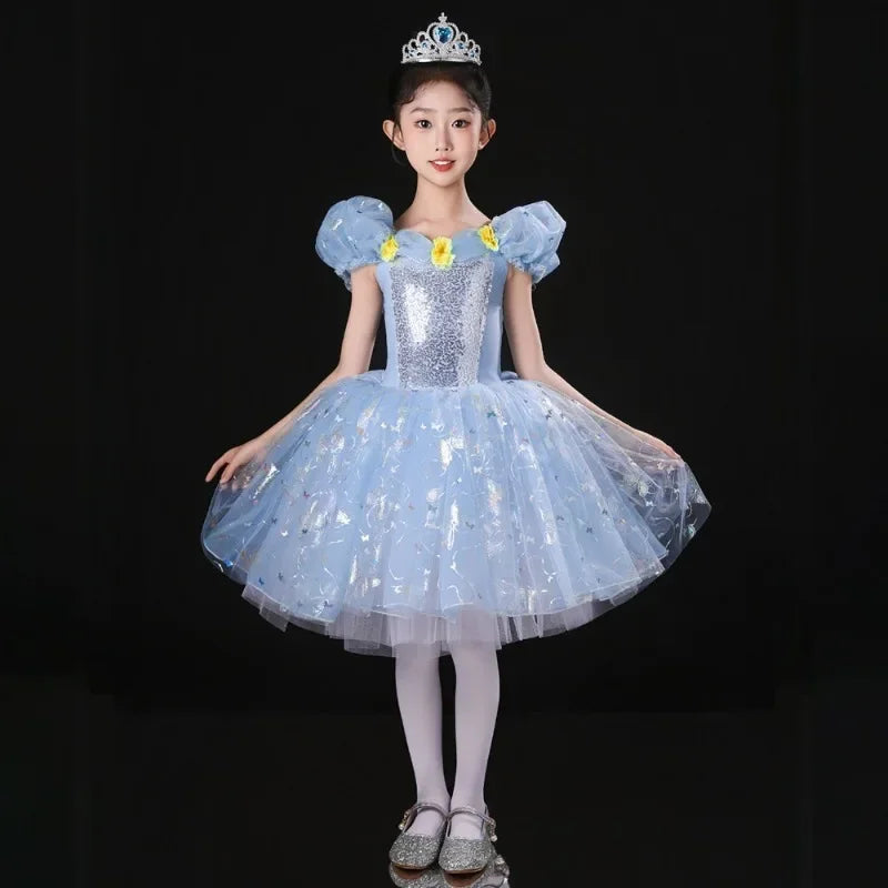 Performance Costume Competition Uniform Children Clothing Kids Clothes Children's Day Ballet Leotards for Girls Dress Dance Wear