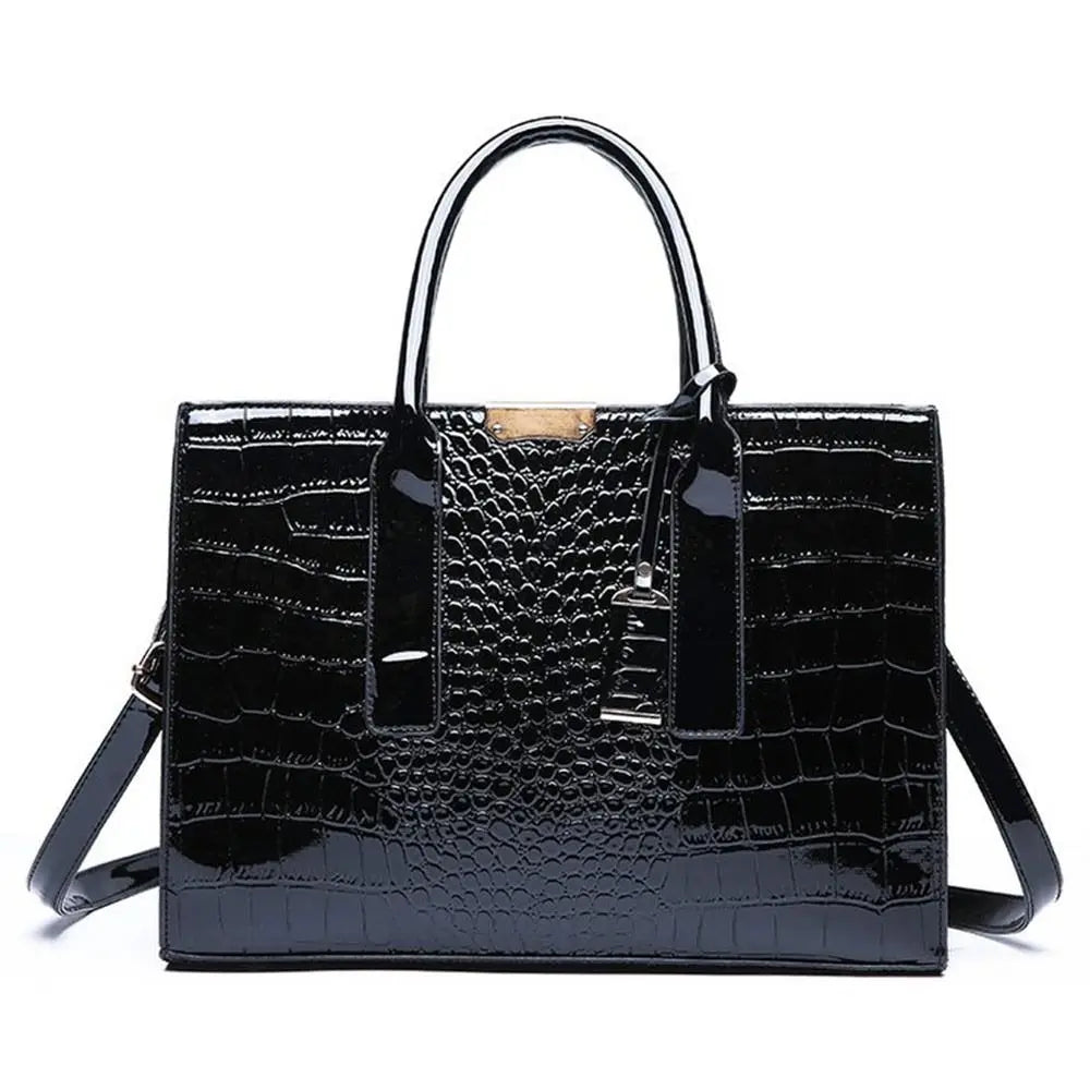 Fashion Crocodile Print Tote Bags Large Capacity Luxury Designer Crossbody Bags Adjustable Strap Single Shoulder Bag Gift