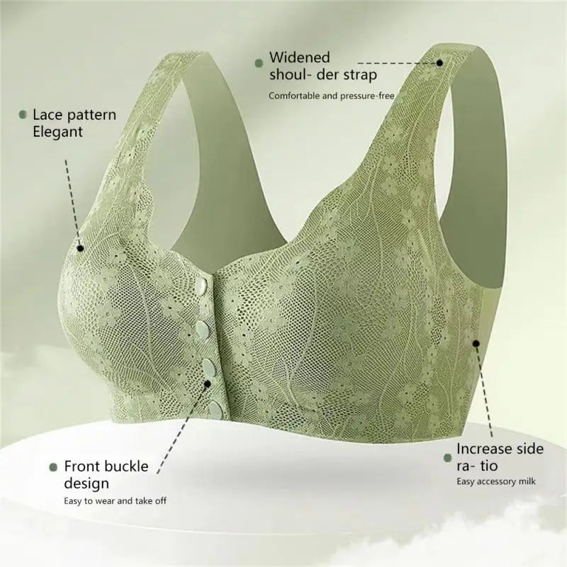 Women's Plus Size Wire-Free Soft Bra – Breathable Thin Cup Vest Undershirt for Everyday Comfort