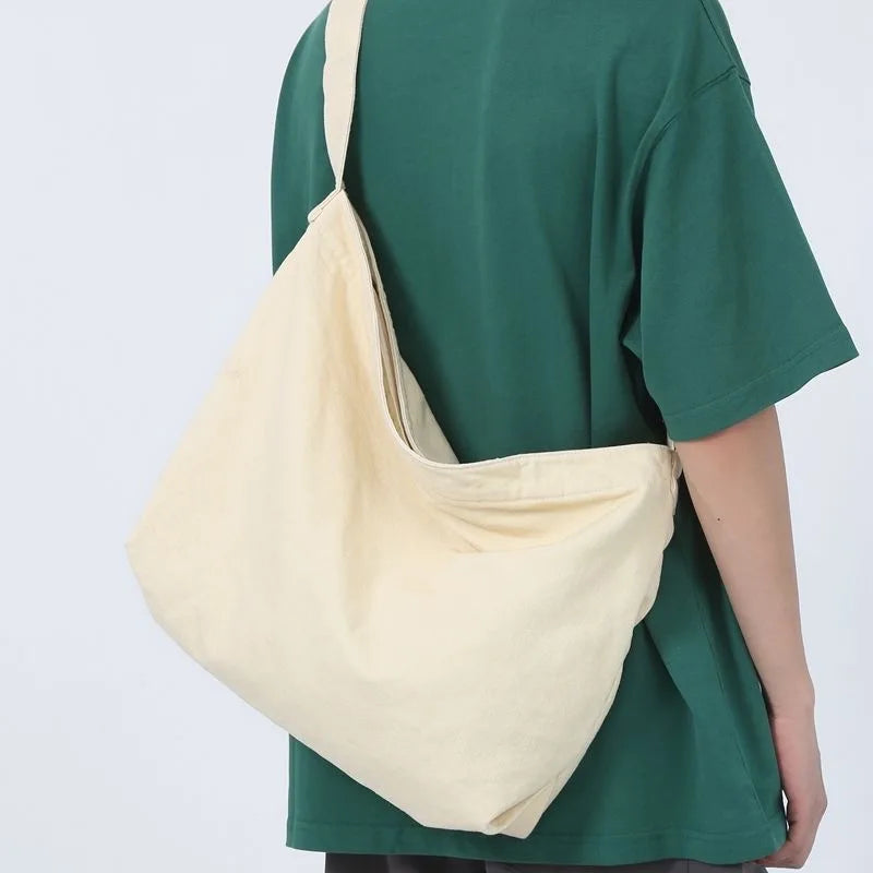 2026 Spring New Season Japanese Style Messenger Bag Made of Canvas Free Shipping Thickened Sturdy Retro Men Bag