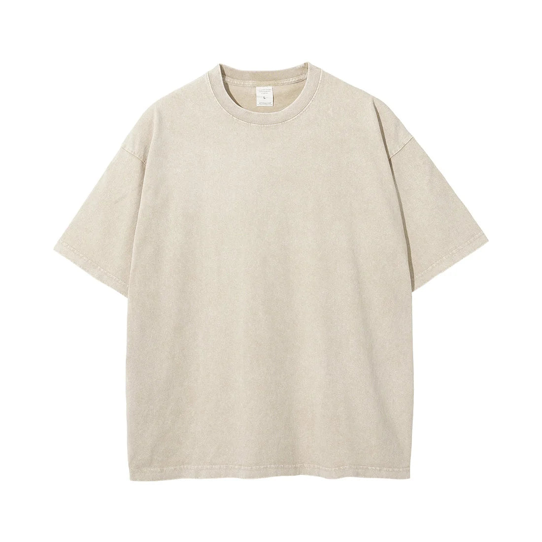 Men's Oversized Cotton T-Shirt - Short Sleeve Vintage Y2K Style