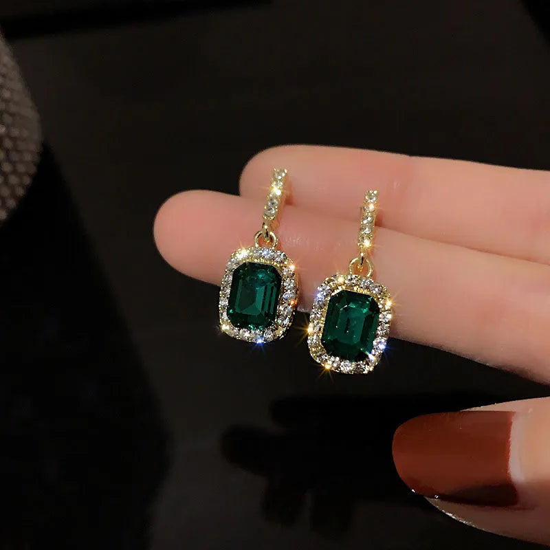 Pendientes Colgantes Para Mujer Flor Blanca Corazón Cristal Lazo Perla Largos Geométricos Joyería de Declaración