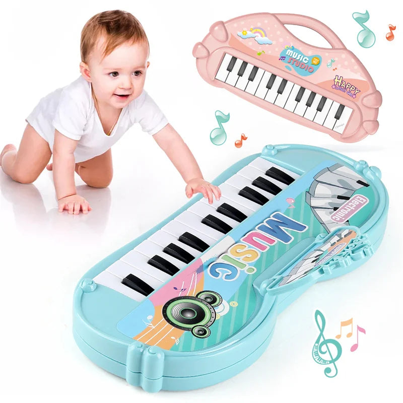 Electronic Piano Toys 13 Key Portable Music Piano Toy Electronic Musical Instrument Toys Multifunctional Kids Music Learning Toy
