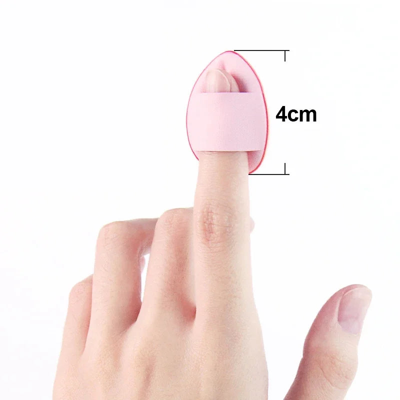 5/10Pcs Mini Finger Puff Foundation Small Air Cushion Powder Sponge Face Concealer Bb Cream Cosmetic Applicator Makeup Tools