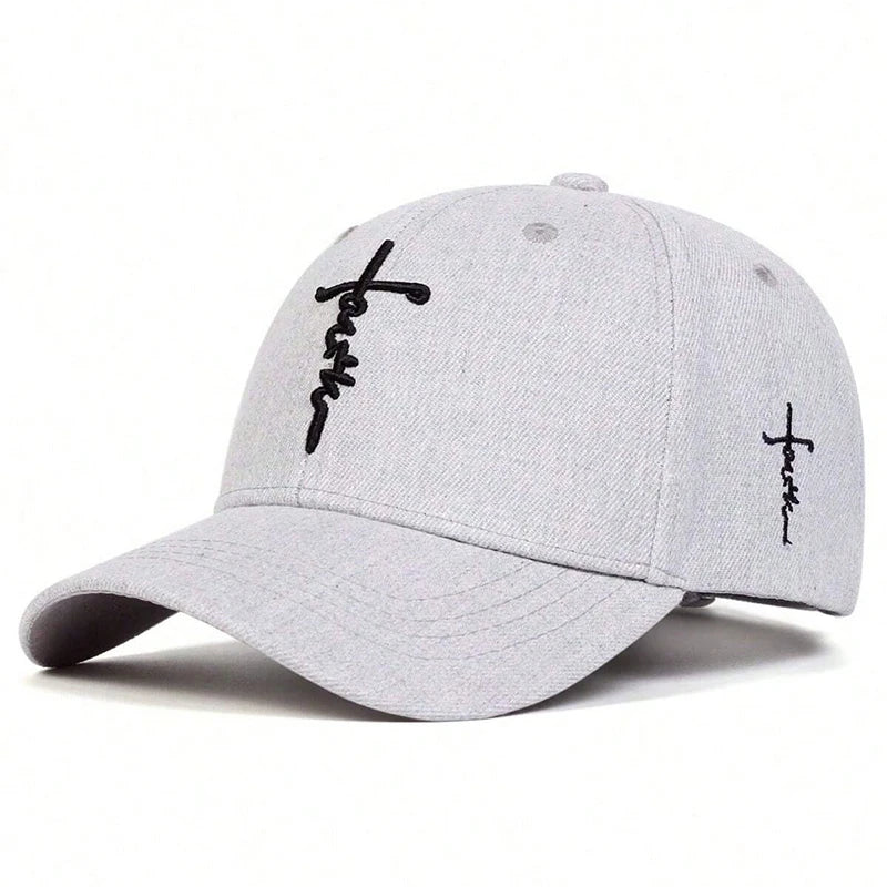 Fashion Faith Embroidery Baseball Cap Men Women Spring Summer Sun Hats Cotton Snapback Hat Unises Hip Hop Trucker Caps Gorras
