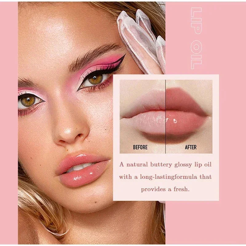 6-Piece Lip Gloss Oil Set,Aloe Vera Liquid Lipstick, Long-Lasting Moisturizing Smudge-Proof Lips Tint ,Non-Sticky Cosmetics