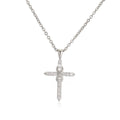 Zircon Jesus Jewelry For Women'S Copper Cross Pendant Necklace Fashion High Quality Acc Gold Silver