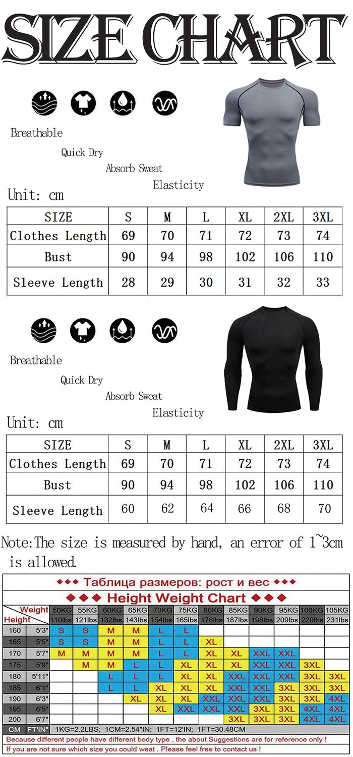 Men's Workout Compression Shirt Turtleneck Long Sleeve Rash Guard Gym Base Layer Athletic Undershirt Gear Sports Shirt