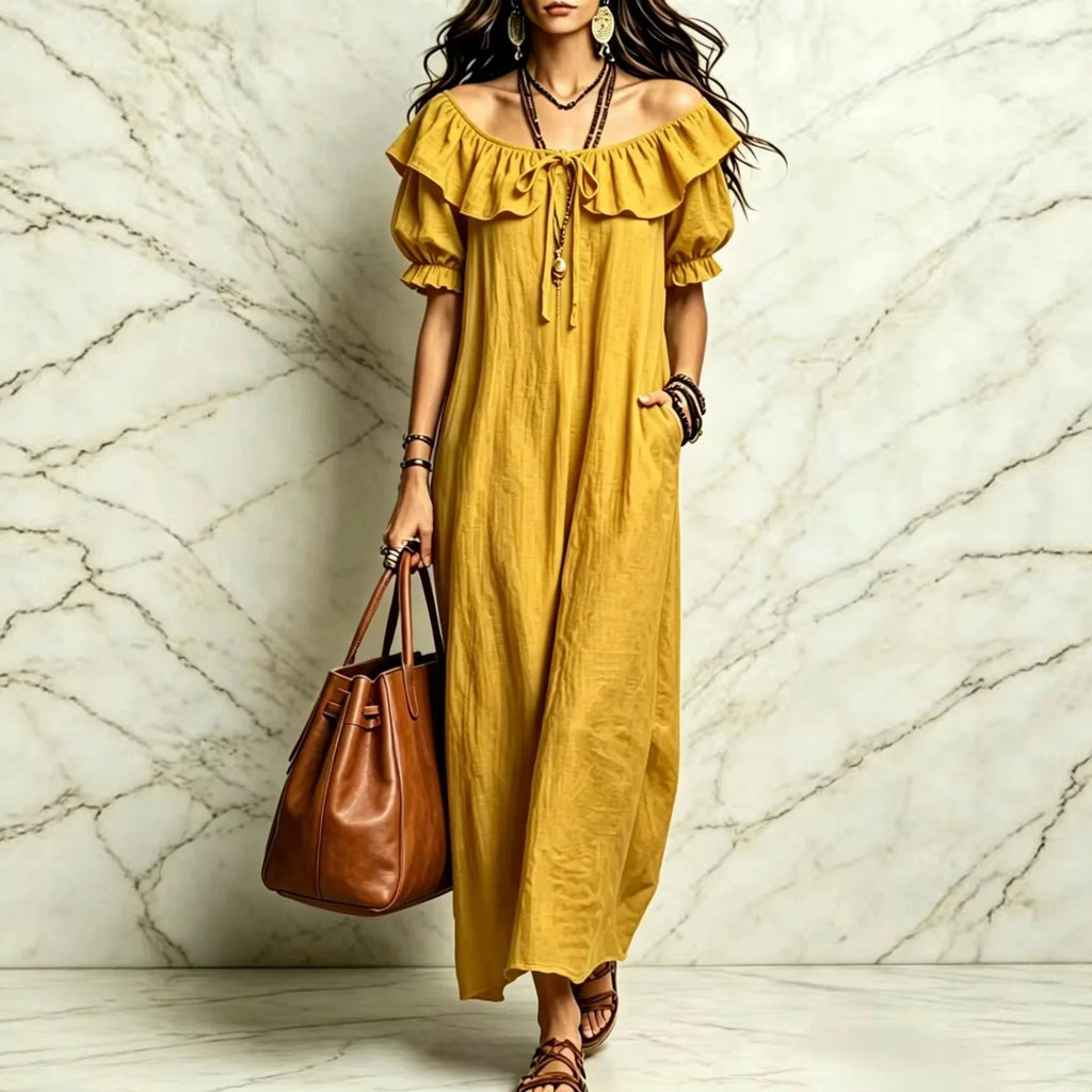 Long Dress Women Dresses Vestidos Y2k Streetwear Round Neck Sleeveless Ruffles Casual Elegant Splice Party Beach Work 2026