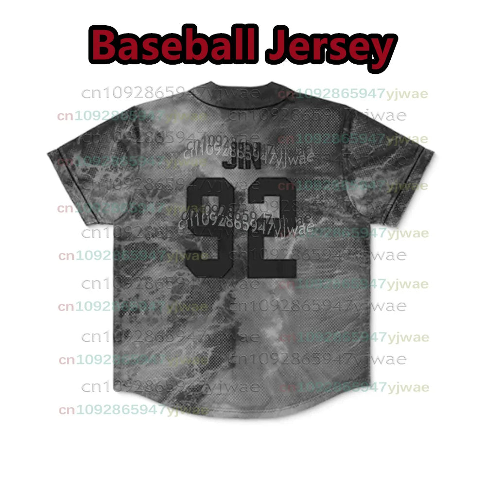 Hot Kpop Members Baseball Jersey Bangtan Comeback 2026 World Tour Army Merch Cardigan T-Shirt Men's Women's Kids Gift For Fans