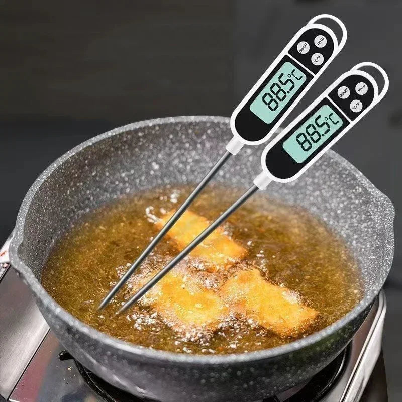 Termómetro de cocina digital para medir la temperatura de la carne, termómetro electrónico de alimentos con pantalla LCD