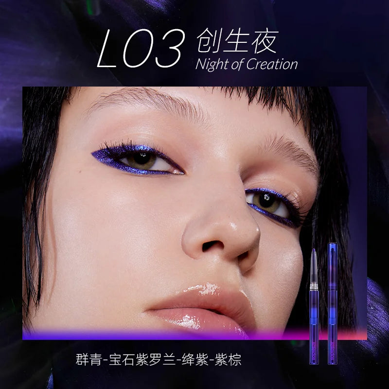 Kaleidos Eyeliner Gel Pencil Waterproof Chameleon Colour Long Wear Glitter Metallic Eye Shadows Pen Eye Liner Stamp Makeup