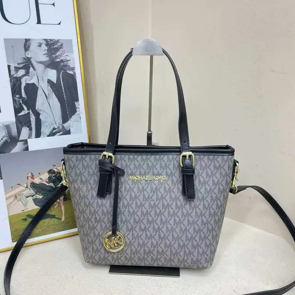 MICHAEL KORS MK Jet Set Travel Fashion Business Lady Extra Small Basket Tote Crossbody Bag